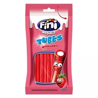 GELATINA FINI TUBES MORANGO