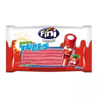 GELATINA FINI TUBES MORANGO ACIDO